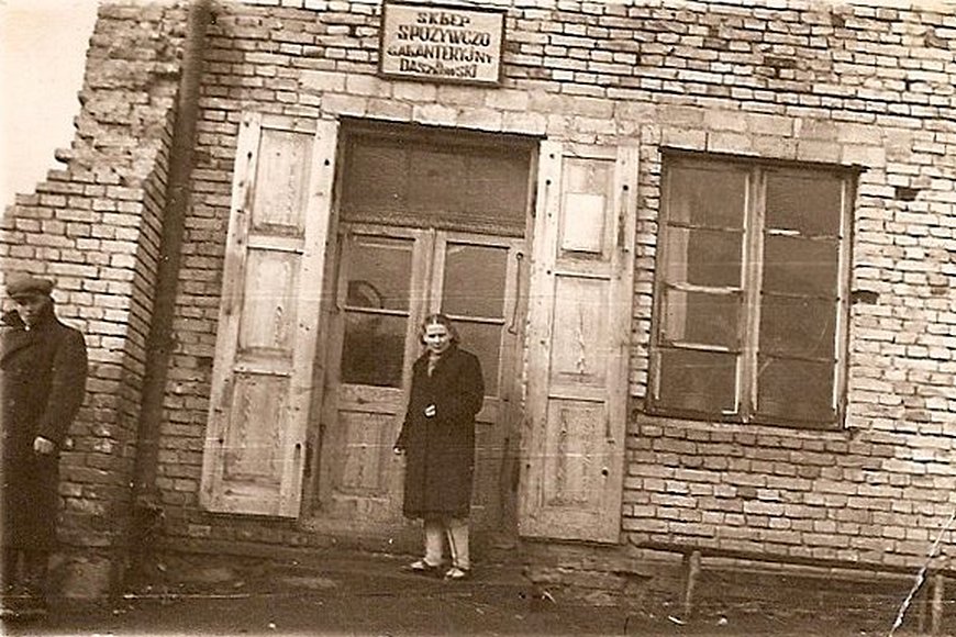 Sklep w Andrzejewie z 1949 roku, stare zdjęcia